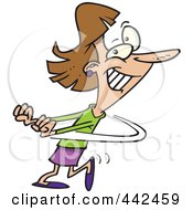 Poster, Art Print Of Cartoon Business Woman Doing A Happy Dance