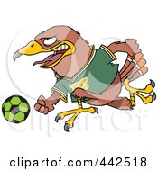 Poster, Art Print Of Cartoon Soccer Hawk