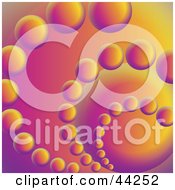 Colorful Orange And Purple Spiraling Circle Website Background