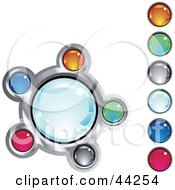 Clipart Illustration Of A Collage Of Colorful Shiny Website Buttons by kaycee