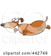 Poster, Art Print Of Cartoon Obese Wiener Dog