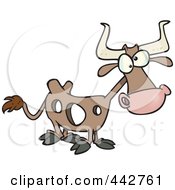 Cartoon Cow With Holes