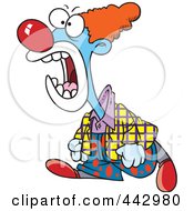Poster, Art Print Of Cartoon Mad Clown Yelling