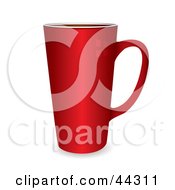 Royalty Free RF Clip Art Of A Red Hot Drinks Cup With A Handle