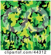 Poster, Art Print Of Camouflage Deep Jungle Patterned Background