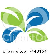 Green And Blue Ecology Logo Icon - 12