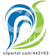Green And Blue Ecology Logo Icon - 17