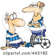 Royalty Free RF Clip Art Illustration Of A Cartoon Dazed Soccer Player