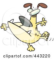 Royalty Free RF Clip Art Illustration Of A Cartoon Dancing Dog