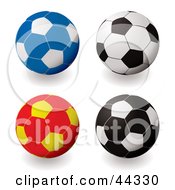 Poster, Art Print Of Football Soccer Variations