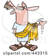 Royalty Free RF Clip Art Illustration Of A Cartoon Decision Maker Pointing