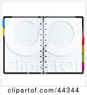 Blank Paper In An Organizer Planner
