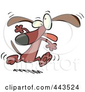 Royalty Free RF Clip Art Illustration Of A Cartoon Dancing Dog