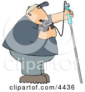 Poster, Art Print Of Gas Checker Using A Combustible Gas Detector