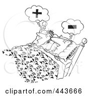 Royalty-Free (RF) Couple Sleeping Clipart, Illustrations, Vector ...