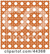 Orange Wicker Pattern Background