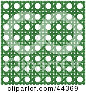 Green Wicker Pattern Background