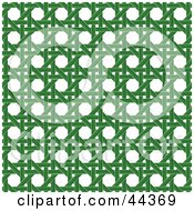 Poster, Art Print Of Green Wicker Pattern Background