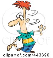 Royalty Free RF Clip Art Illustration Of A Cartoon Man Doing A Double Take