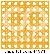 Poster, Art Print Of Yellow Wicker Pattern Background