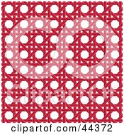 Poster, Art Print Of Red Wicker Pattern Background