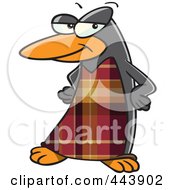 Poster, Art Print Of Cartoon Fashionable Penguin