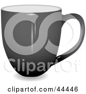 Poster, Art Print Of Profile View Of A Gray Coffee Cup