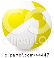 Poster, Art Print Of Inflatable Yellow Beach Ball
