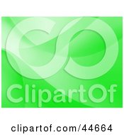 Clipart Illustration Of A Green Website Background Of Flowing Waves by oboy