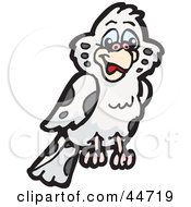 Spotted Cloned Bird With A Dalmatian Coat Pattern