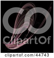 Royalty Free RF Clipart Illustration Of A Pink Wing Like Fractal