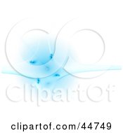 Royalty Free RF Clipart Illustration Of A Blue Abstract Fractal Splat