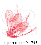 Royalty Free RF Clipart Illustration Of A Pink Butterfly Fractal by oboy #COLLC44763-0118