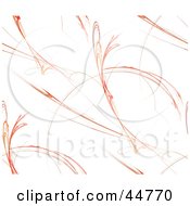 Royalty Free RF Clipart Illustration Of A Red And Orange Swoosh Fractal Background