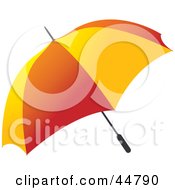 Poster, Art Print Of Red And Yellow Open Umbrella