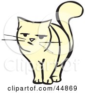 Poster, Art Print Of Skeptical Cat Facing Front