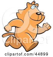 Poster, Art Print Of Running Ginger Cat Character