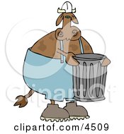 Garbageman Cow Clipart