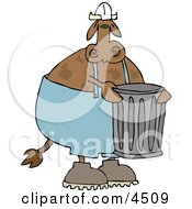 Poster, Art Print Of Garbageman Cow