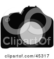 Royalty Free RF Clipart Illustration Of A Frontal View Of A New SLR Camera by JR #COLLC45317-0123