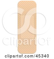 Royalty Free RF Clipart Illustration Of A Single Bandage Strip by Oligo