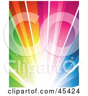 Poster, Art Print Of Exploding Bright Rainbow Background