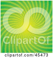 Royalty Free RF Clipart Illustration Of A Spiraling Green And Yellow Vortex Or Burst Background by John Schwegel