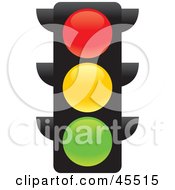 Poster, Art Print Of Confusing Red Yellow And Green Illuminated Street Light
