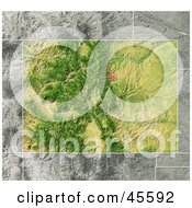 Royalty Free RF Clipart Illustration Of A Shaded Relief Map Of The State Of Colorado by Michael Schmeling #COLLC45592-0128