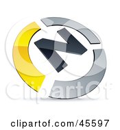 Pre-Made Yellow And Chrome N Logo