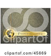 Royalty Free RF Clipart Illustration Of A Textured Golden Music Background With Notes And A Globe by Michael Schmeling #COLLC45669-0128