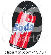 Poster, Art Print Of Fizzy Red Can Of Soda Pop