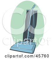 Royalty Free RF Clipart Illustration Of A Retro Blue And Teal Vacuum Cleaner by r formidable #COLLC45760-0131