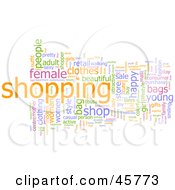 Poster, Art Print Of Background Of Colorful Shopping Word Tags